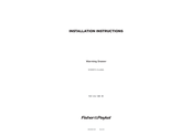 Fisher & Paykel WB60S Series Installation Instructions Manual