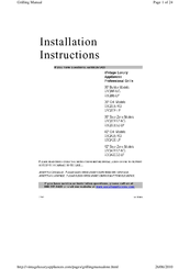 Excell VBQ30E-NG Installation Instructions Manual