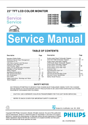 Philips 230E1HSB Service Manual