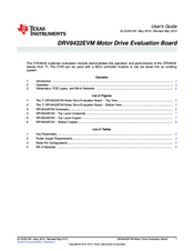 Texas Instruments DRV8432EVM User Manual