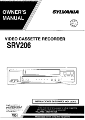 Sylvania SRV206 Owner's Manual