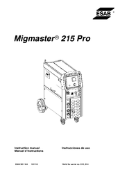 Esab migmaster 215 pro Manuals | ManualsLib