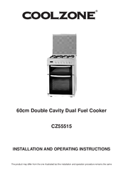 Coolzone CZ55515 Installation And Operating Instructions Manual