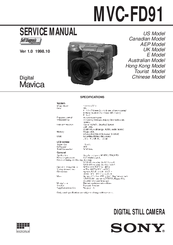 Sony Mavica MVC-FD91 Service Manual