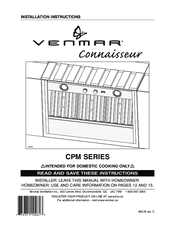 Venmar CPM SERIES Installation Instructions Manual