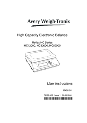 Avery Weigh-Tronix HC52000 User Instructions