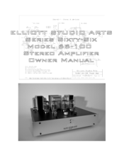 Elliott Studio Arts 66-100 Owner's Manual