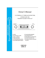 Custom Autosound UAS-2 Owner's Manual