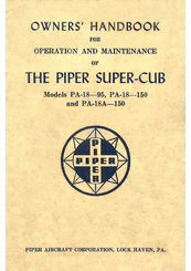Piper Super-Cub PA-18A-150 Operation And Maintenance