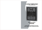 Concertone ZX550 Operation Manual
