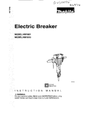 Makita HM1801 Instruction Manual