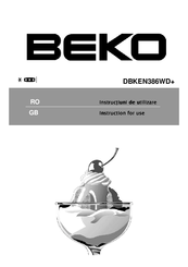 Beko DBKEN386WD+ Instructions For Use Manual