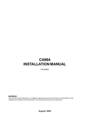 Teletek electronics CA864 Installation Manual