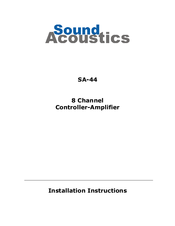 Sound Acoustics SA-44 Installation Instructions Manual