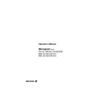 Ericsson GE Monogram BML 161 54/2 Operator's Manual