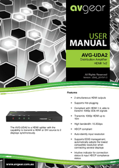 AVGear AVG-UDA2 User Manual