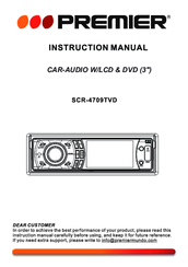 Premier SCR-4709TVD Instruction Manual