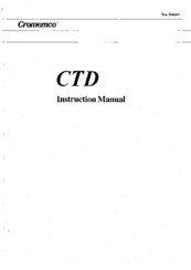 Cromemco CTD Instruction Manual