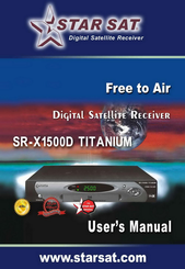 star sat SR-X1500D TITANIUM User Manual