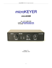 microHAM microKEYER Manual