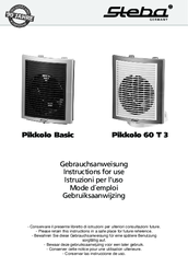Steba Pikkolo 60 T 3 Instructions For Use Manual