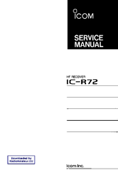 Icom IC-R72 Service Manual