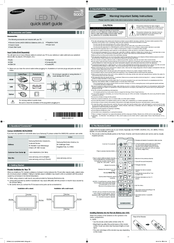 Samsung series 5 5000 Quick Start Manual