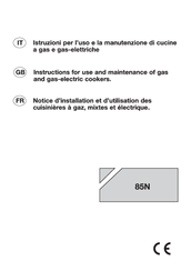 Bompani BO857EB Instructions For Use And Maintenance Manual