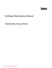 ThinkPad T400s Hardware Maintenance Manual