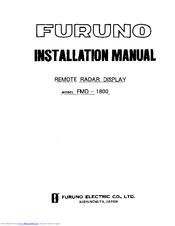 Furuno FMD-1800 Installation Manual