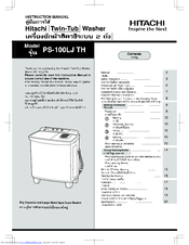 Hitachi PS-100LJ TH Instruction Manual