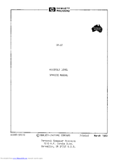 HP HP-87 Service Manual