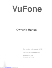ITI VuFone Owner's Manual