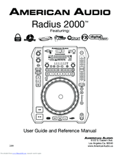 American Audio Radius 2000 User Manual And Reference Manual