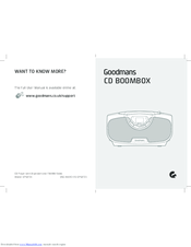 Goodmans GPSBT01 Quick Start Manual