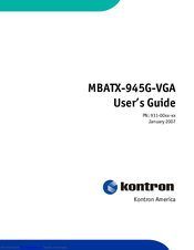 Kontron MBATX-945G-VGA User Manual