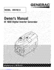 Generac Power Systems 005792-0 Owner's Manual
