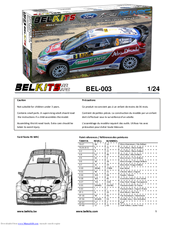 BELKITS BEL-003 Assembly Instructions Manual