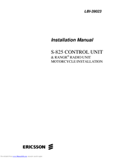 Ericsson S-825 Series Installation Manual