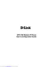 D-Link DPH-70E User Configuration Manual