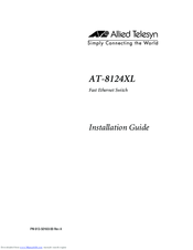 Allied Telesis AT-8124XL Installation Manual