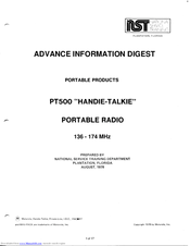 Motorola PT500 User Manual