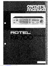 Rotel RA-700 Owner's Manual