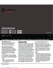 Cobra NAV ONE 2000 Operating Instructions Manual