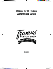 Framus custom shop series User Manual