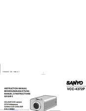 Sanyo VCC-4372P Instruction Manual