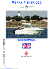 Jeanneau MERRY FISHER 585 Owner's Manual