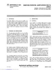 Motorola TTF1242B Technical & Service Manual