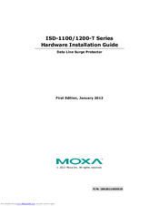 Moxa Technologies ISD-1130-T Hardware Installation Manual