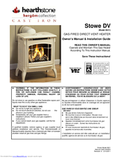 HearthStone Stowe DV 8321 Owner's Manual & Installation Manual